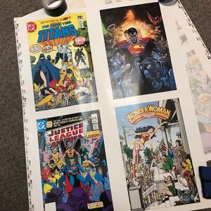 George Perez DC comics Marvel artist portfolio press sheet
